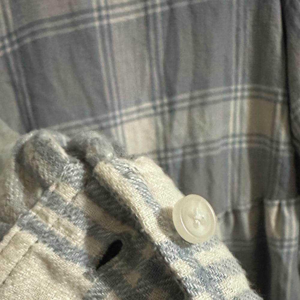 Peplum Plaid Flannel Top - Picture 8 of 9